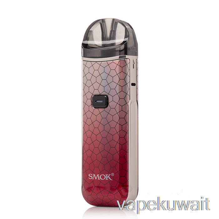 سموك نورد برو 25 وات مجموعة Pod Kit نظام Vape Pod درع فضي أحمر